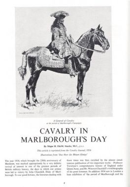 No.37 Tradition Magazine – Cavalry in Marlboroughs Day