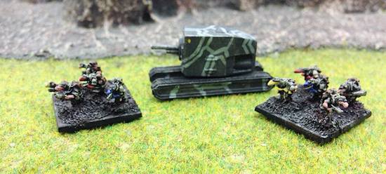 Painted infantry
