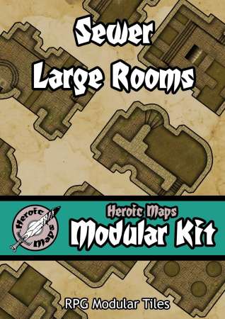 Modular Kit: Sewer Large Rooms