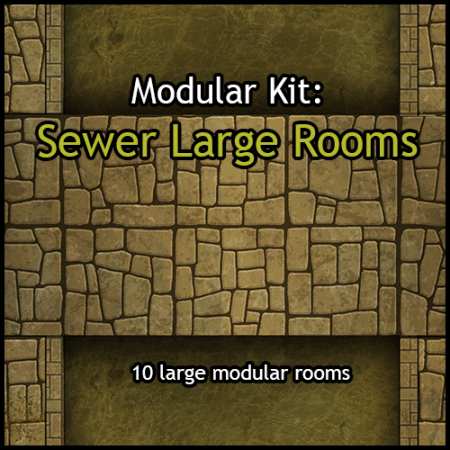 Modular Kit: Sewer Large Rooms