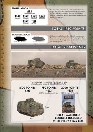 Biltz's Battlegroup Upgrade Options