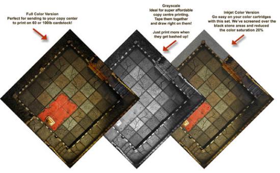 Handcrafted Dungeons: Basic Dungeon Tiles Set 2