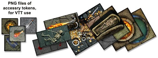 Handcrafted Dungeons: Basic Dungeon Tiles Set 2