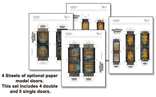 Handcrafted Dungeons: Basic Dungeon Tiles Set 1