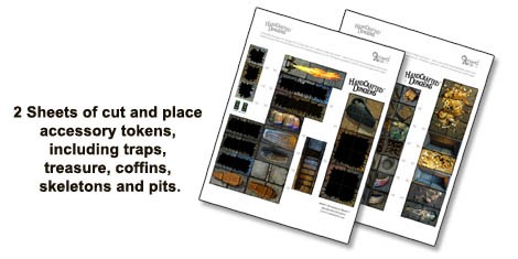 Handcrafted Dungeons: Basic Dungeon Tiles Set 1
