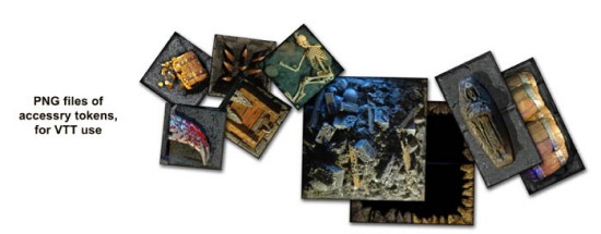 Handcrafted Dungeons: Basic Dungeon Tiles Set 1