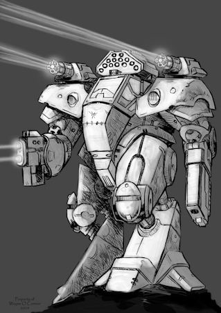 Terran Heavy Mech Concept Art