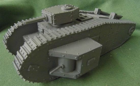 Only the best armored support for the infantry! The Mk. XXV Heavy Breakthrough Tank required a crew of 10 and couldn't move faster than a strolling retiree, but if you see one coming… run!