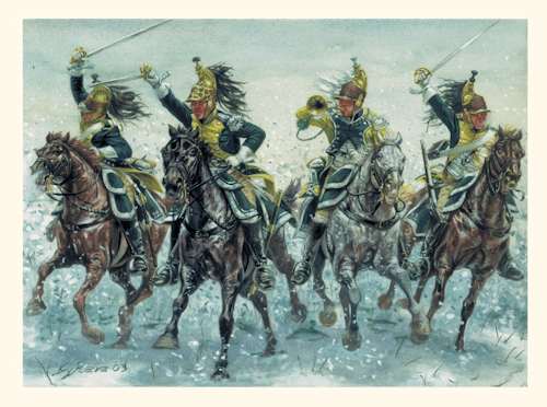 French dragoons charge