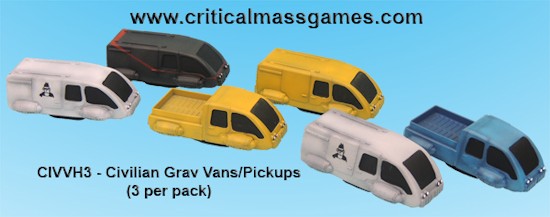 Critical Mass Games Grav Trucks and Pickups