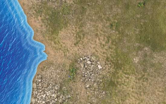 Wargame Battle mat (Coastal plain 032)
