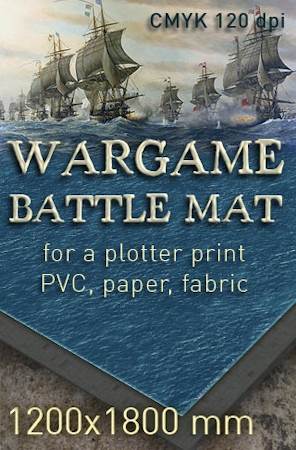 Wargame Battle mat (Sea Plain 054)