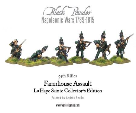 Black Powder 28mm Miniatures x14 Warlord Games Napoleonic British 95th Rifles Chosen Men Warlord BR-04