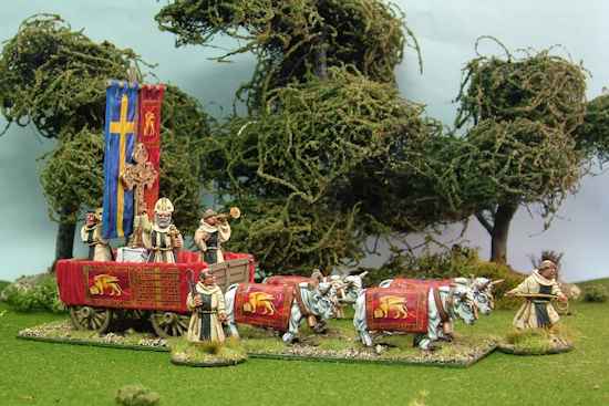 Religious wagon and crew