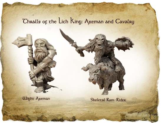 Thrall Axeman & Skeletal Ram rider card