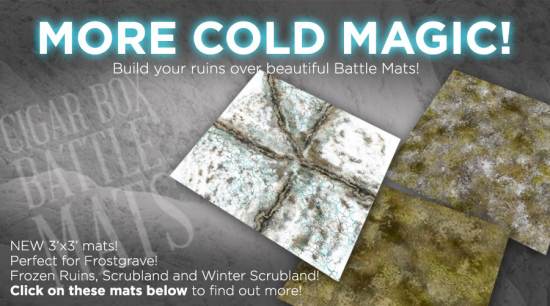NEW 3x3 Cigar Box Battle Mats