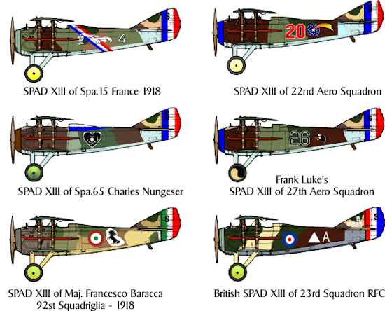 SPAD XIII Decals