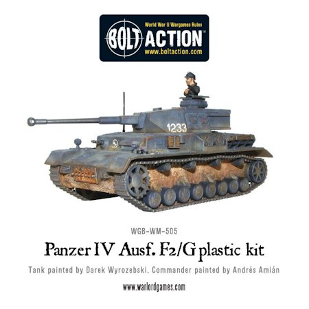 Warlord Bolt Action Panzer III Tank 1:56 WWII Kit de modelo de plástico
