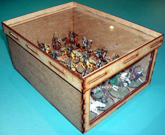 Warchest with clear front