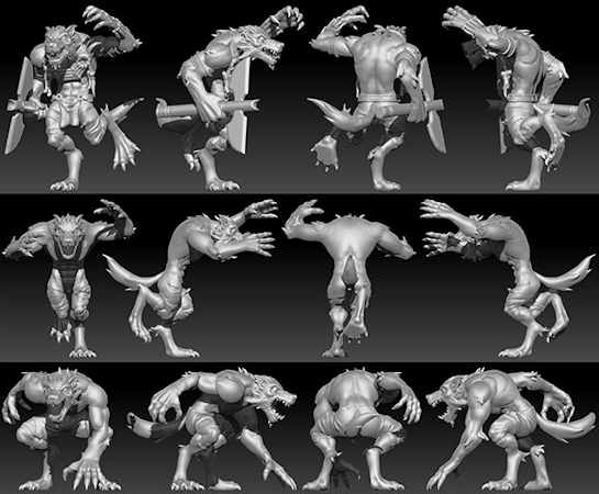 Werewolf Sculpts