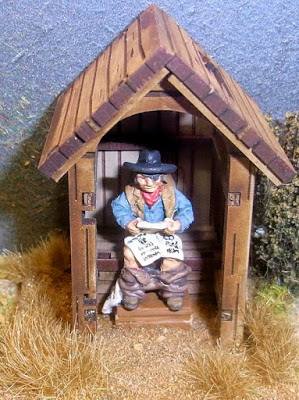 DBH007/Set 4Ground MDF WC kit with True Grit metal figurine