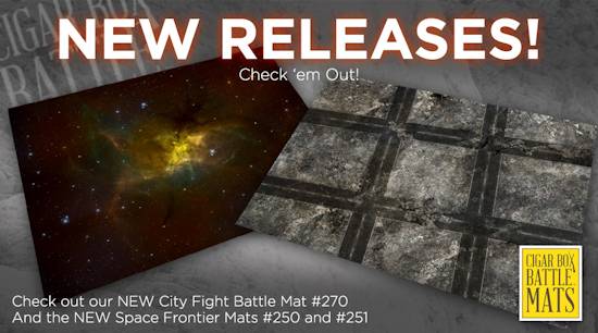 New Cigar Box Battle Mat Releases