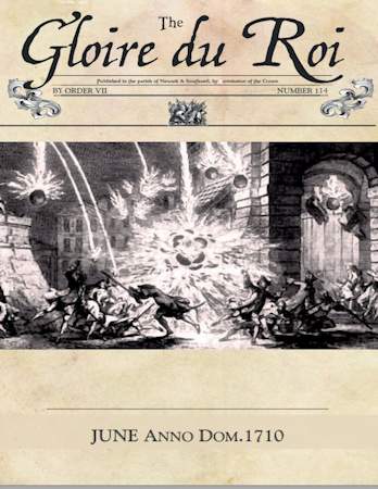 June 1710 AD The Glory of Kings 18th Century Wargames Campaign Newspaper