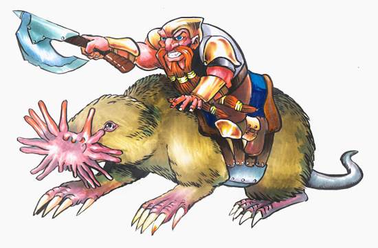 Dwarf star-nosed mole rider