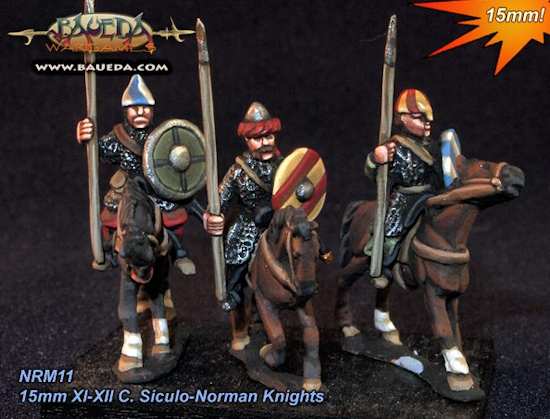 15mm XI-XII C. Siculo-Norman knights & Sergeants