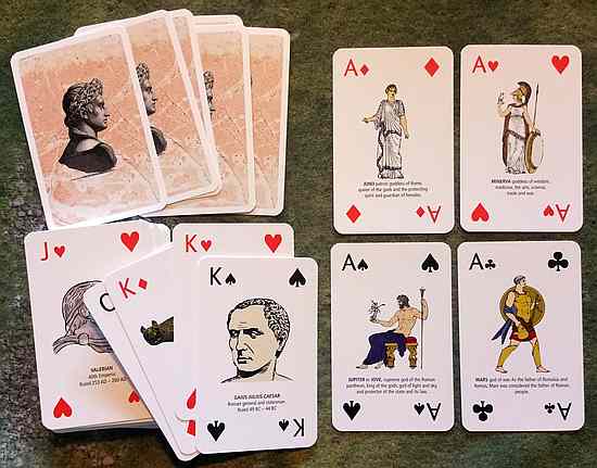 Roman-themed playing cards