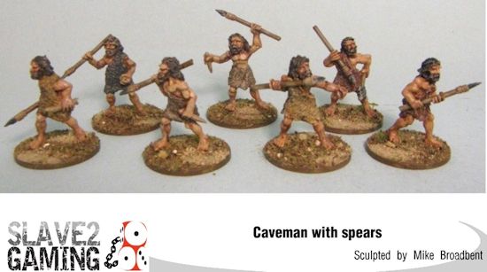 Cavemen with spears