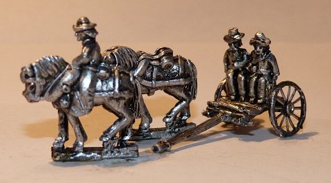 ACW33 Limber & Two horse team Slouch hat