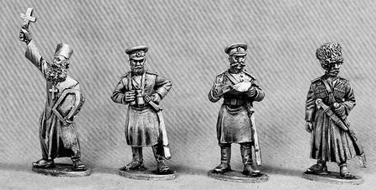 Russian high command with spiritual support