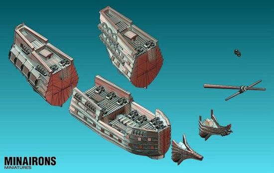 Galleon parts