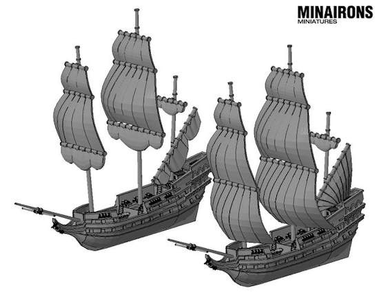 Masted ships