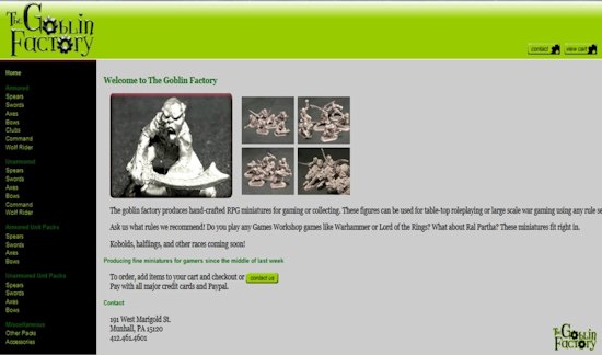 GF homepage