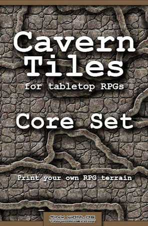 Cavern Tiles &ndash; Core Set &ndash; RPG Game Tiles