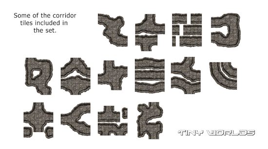 RPG Cavern Tiles &ndash; Core Set