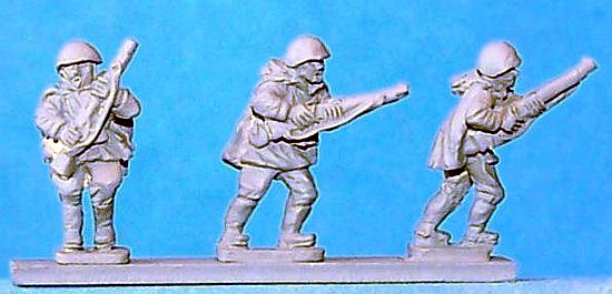Russians in capes with rifles