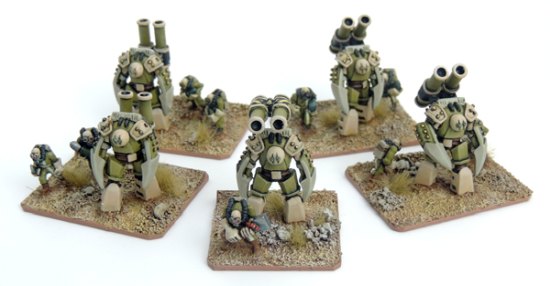 Imperator Battlesuit platoon