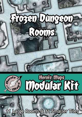 Heroic Maps – Modular Kit: Frozen Dungeon Rooms