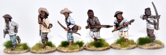 Tagalog insurgents with mixed weapons