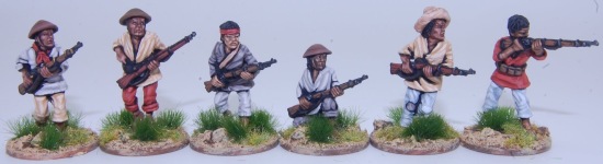 Tagalog insurgents with firearms
