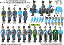 339: IMPERIAL FRANCE: Croatian Hussar Regiment 1813