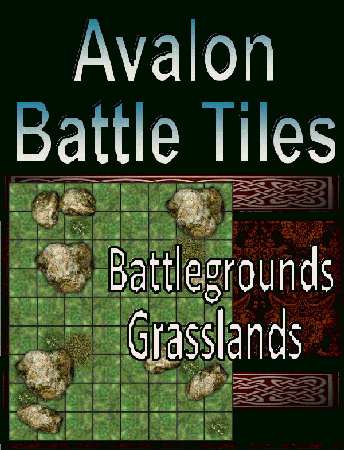 Avalon Battle Tiles: Grasslands Battlegrounds