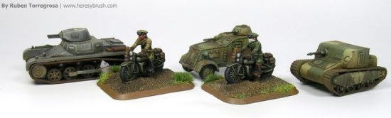 Along with some AFVs