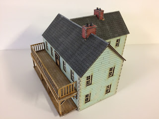 Large blue building