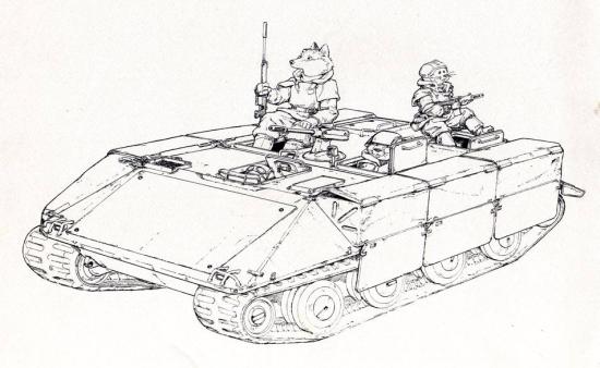 Small-wheel APC