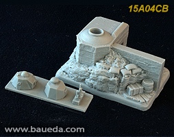 New from Baueda: 15mm Tobruk Bunker Objective!