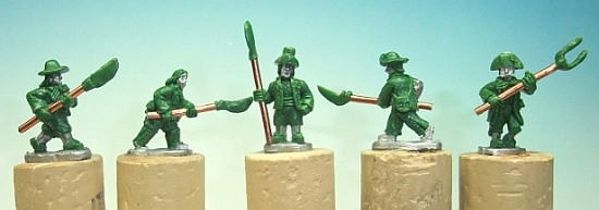 Vendeans with assorted Melee Waeapons